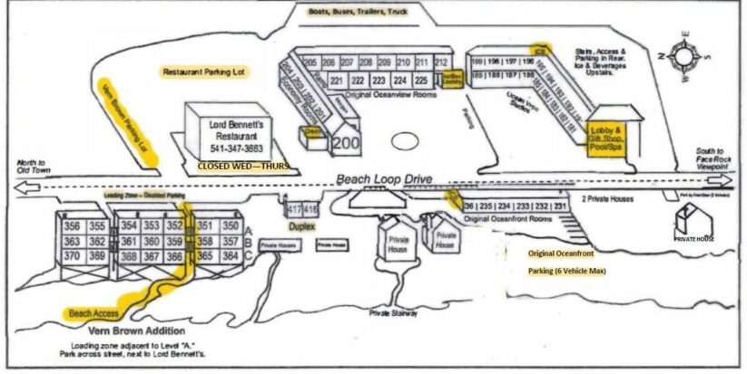 Amenities, Sunset Oceanfront Lodging